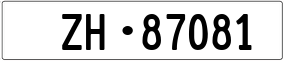 Trailer License Plate